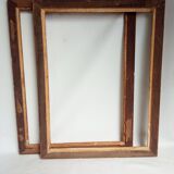 Pair of Montparnasse frames in gilded wood with circa 1960 leaf - 40 x 30 cm