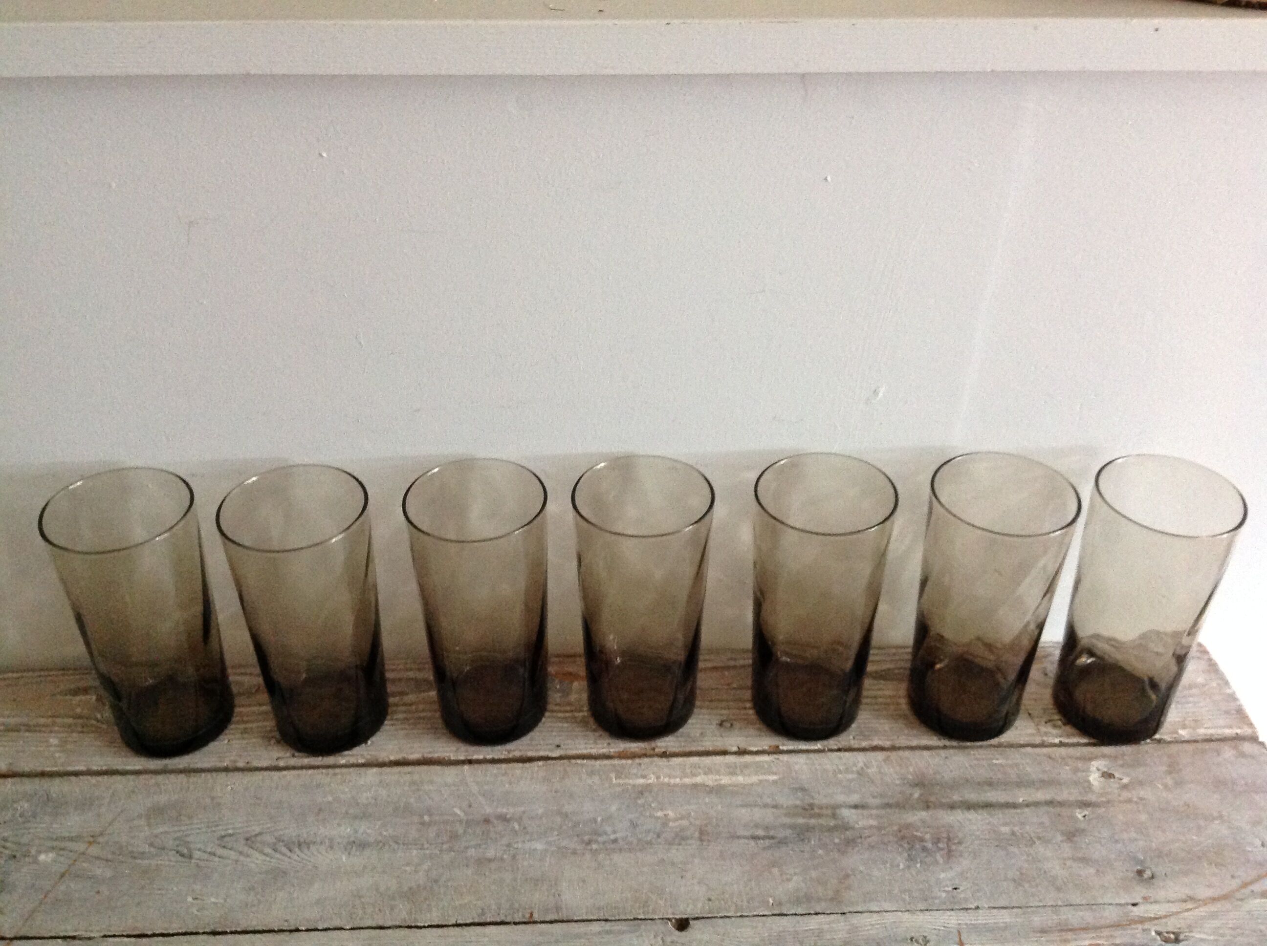 Series of 7 glasses