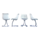 Ensemble de 4 chaises de Michel Charron, design organique, Années 70