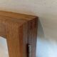 Wall-mounted wardrobe in solid oak