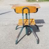 Vintage 1-seater school desk 50
