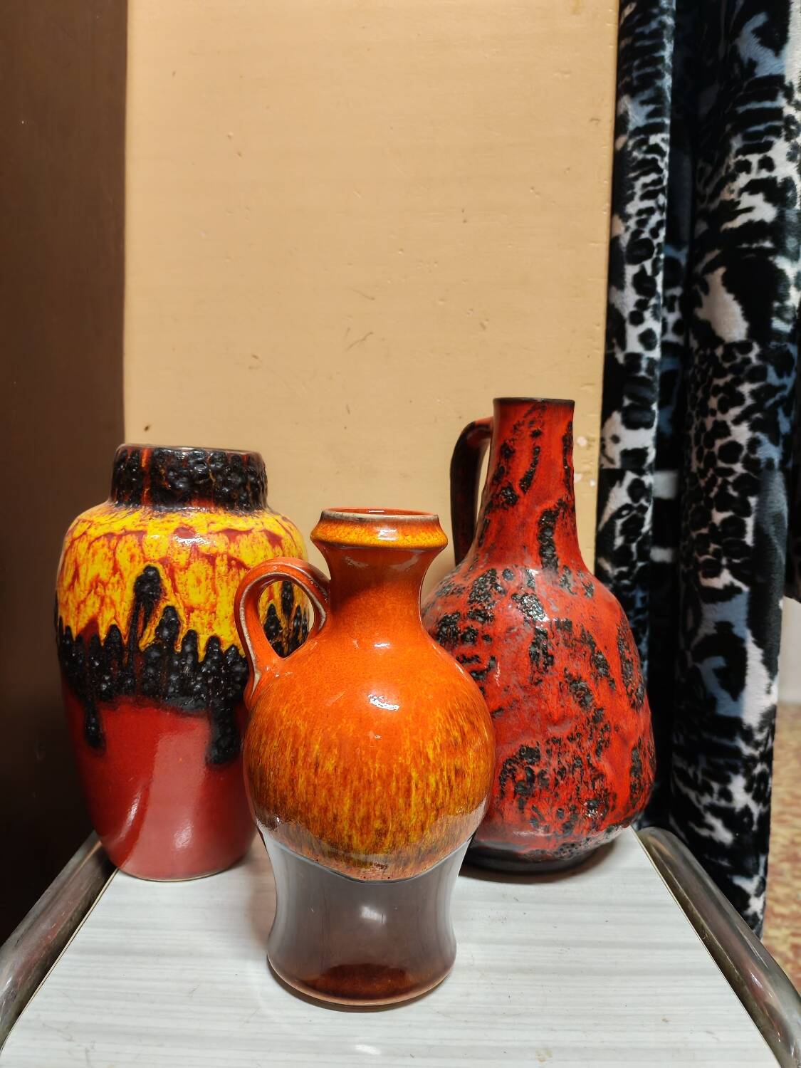 Set of seventies vases