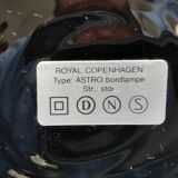 Royal Copenhagen Table Lamp made of hard pressed black glass