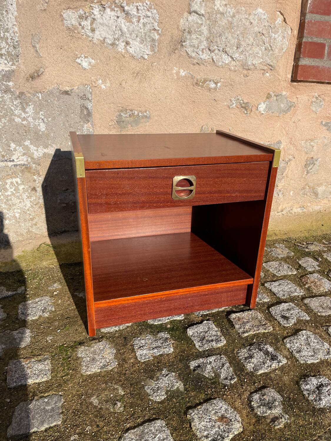 boat style nightstand / bedside table