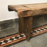 Banc ancien art populaire