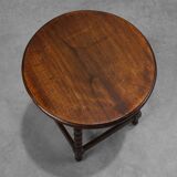 French Provincial Rustic Oak Stool, circa 1900