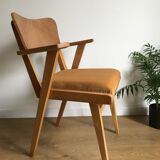 Bridge velvet curry armchair and compass feet