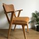 Bridge velvet curry armchair and compass feet