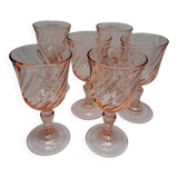 Set of 6 digestive glasses, ROSALINE series