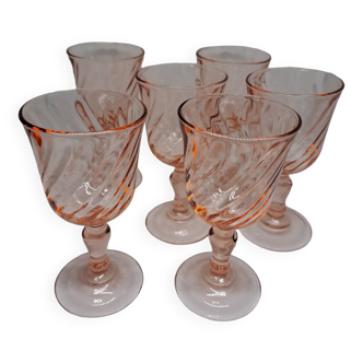 Set of 6 digestive glasses, ROSALINE series