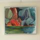 Original Swedish abstract oil painting on canvas "Abstract Rocks"