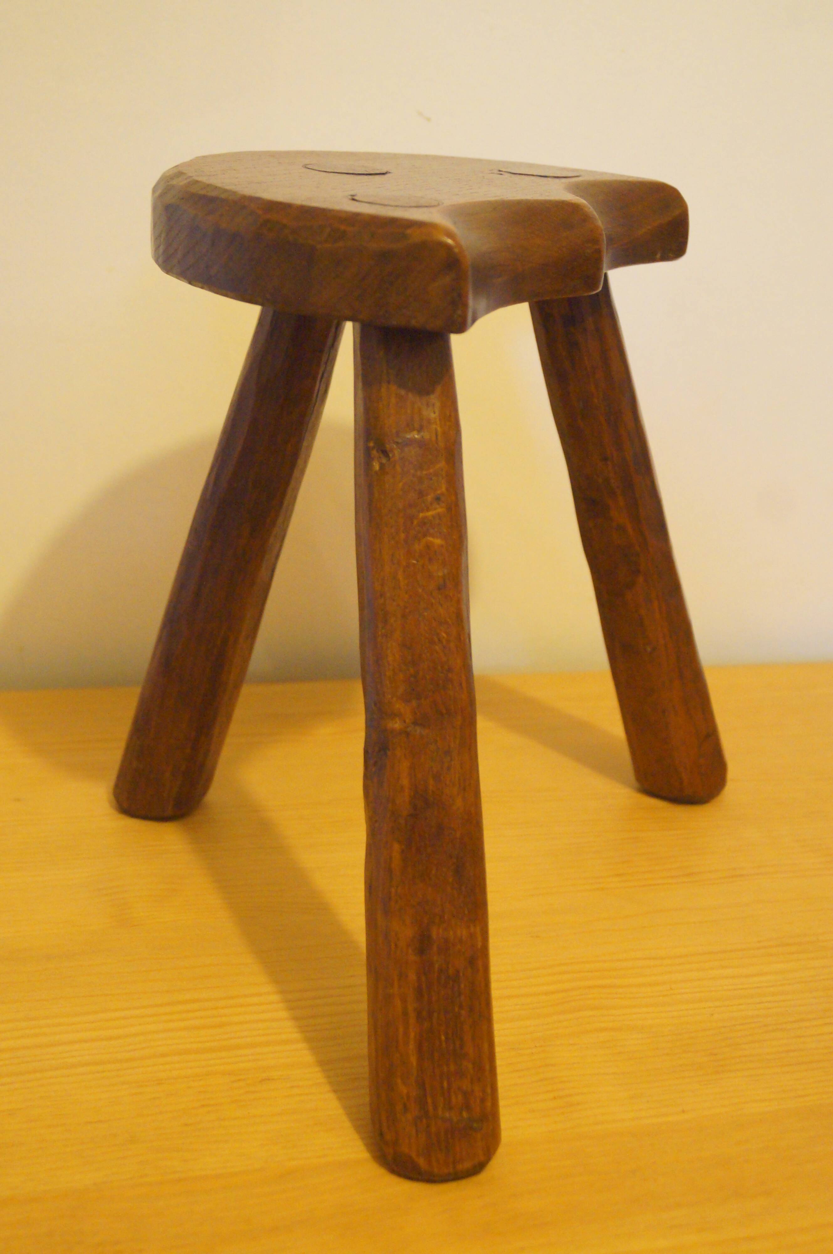 Brutalist design tripod stool