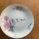Porcelain compotier motifs of roses art deco signed HB France