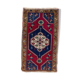 Small Vintage Turkish Rug 95x55 cm, Short Runner, Tribal, Shabby Chic