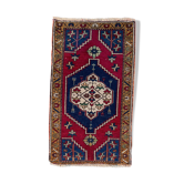 Small Vintage Turkish Rug 95x55 cm, Short Runner, Tribal, Shabby Chic