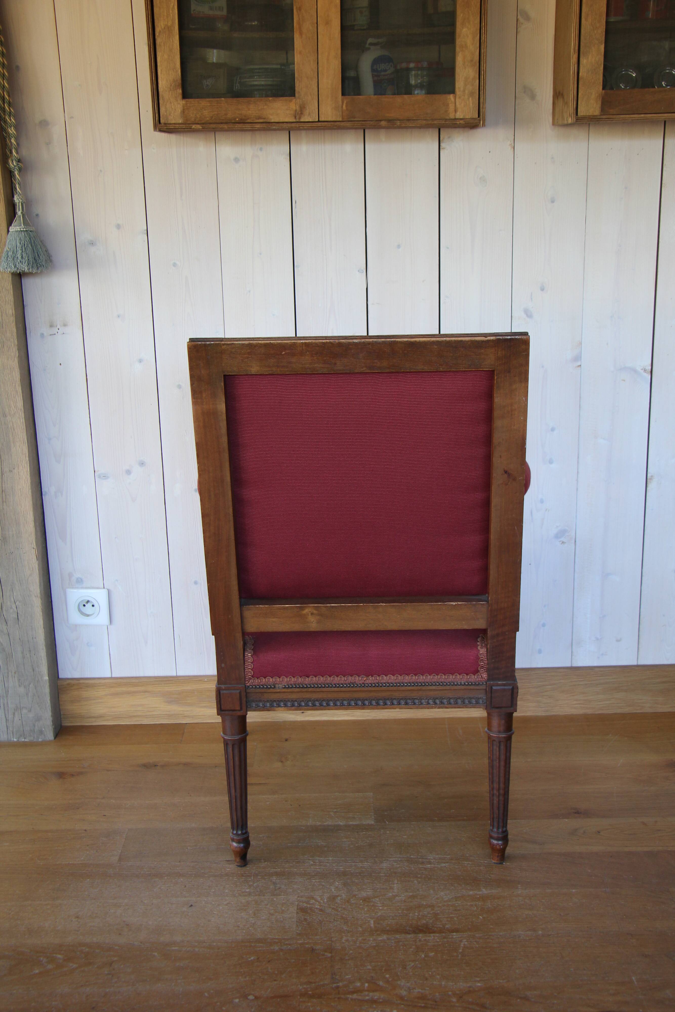 Pair of Louis XVI style armchairs