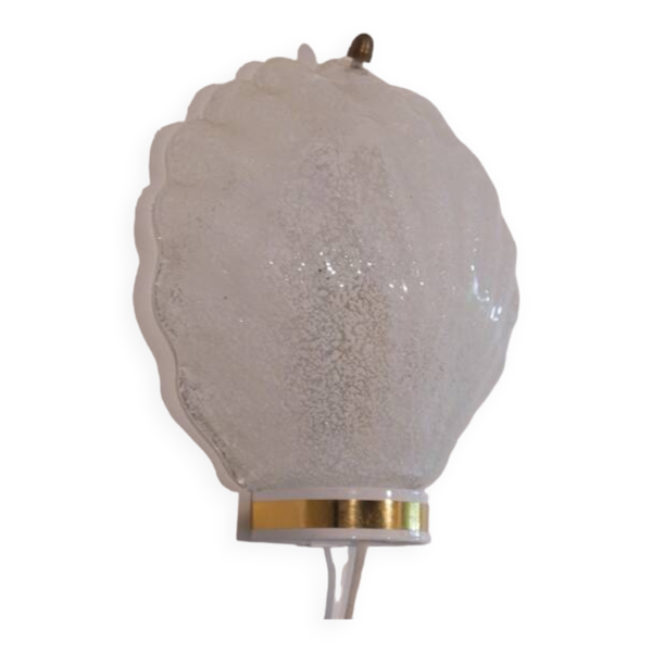 Applique scandinave en verre 1970