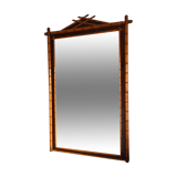 Mirror pitchpin XIXème two-tone bamboo collection circa 1870 napoleon iii