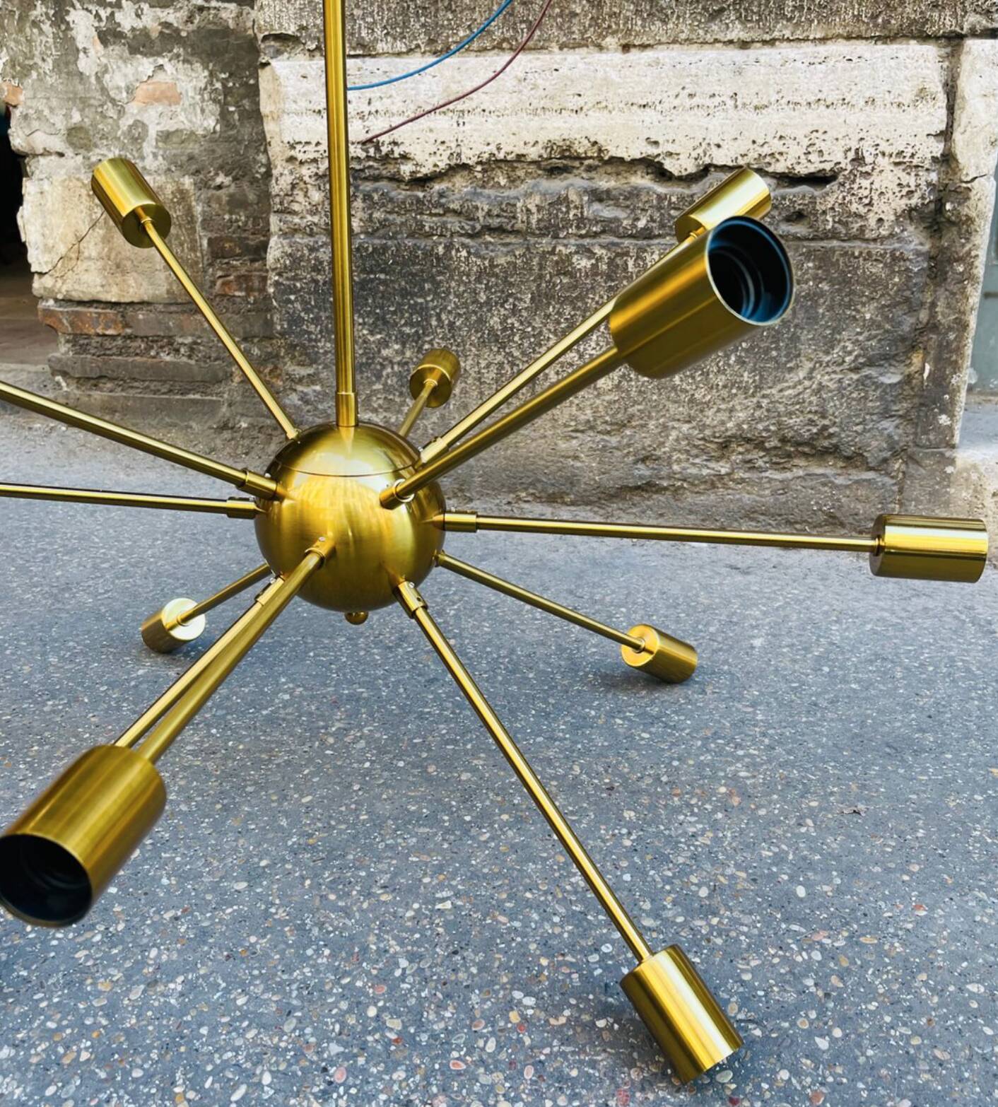 Lampadario Sputnik Anni '70 – 12 Punti Luce