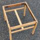 1960s Scandinavian coffee table in raw solid oak.