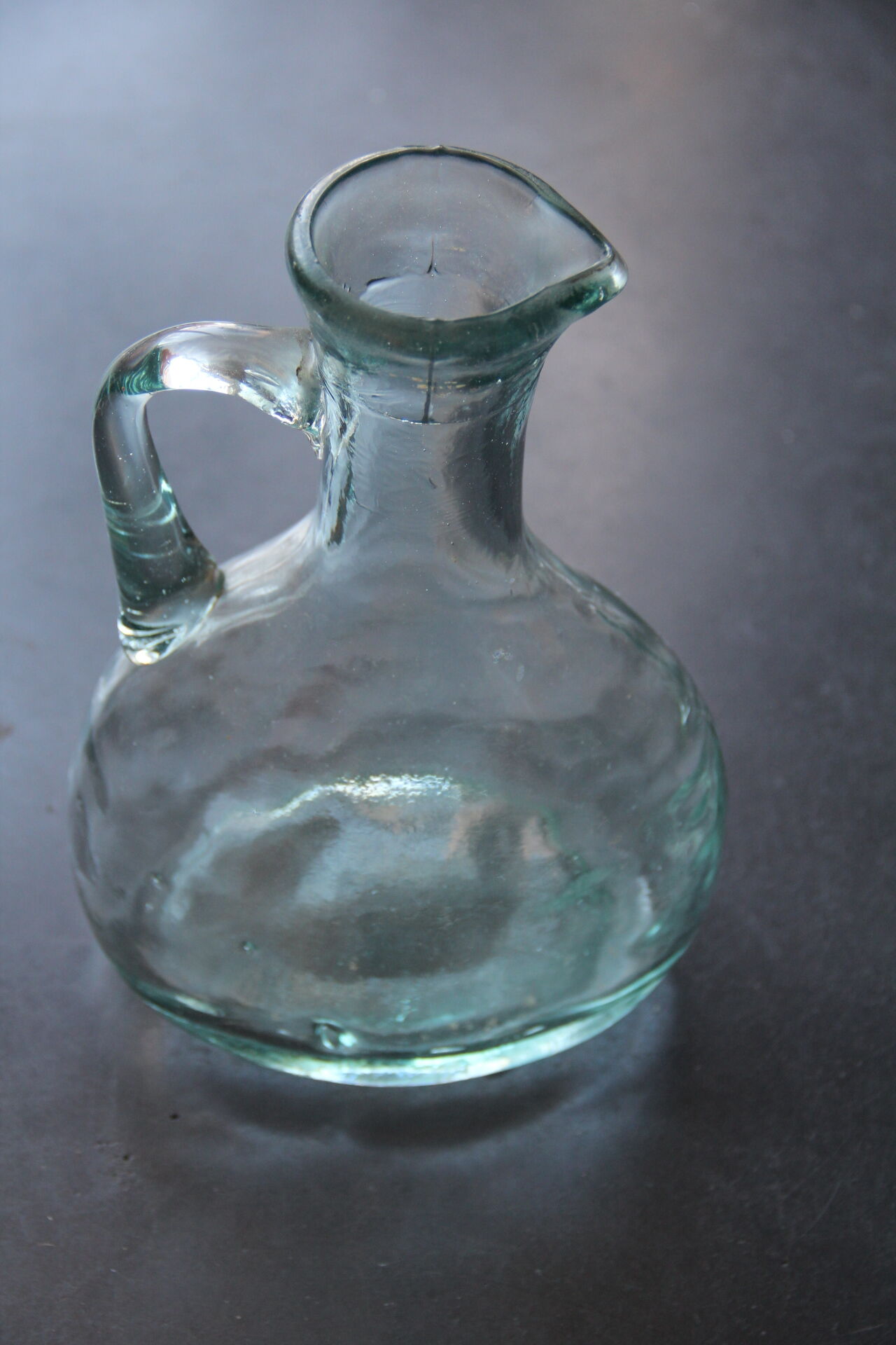 Old blown glass bottle