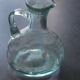 Old blown glass bottle