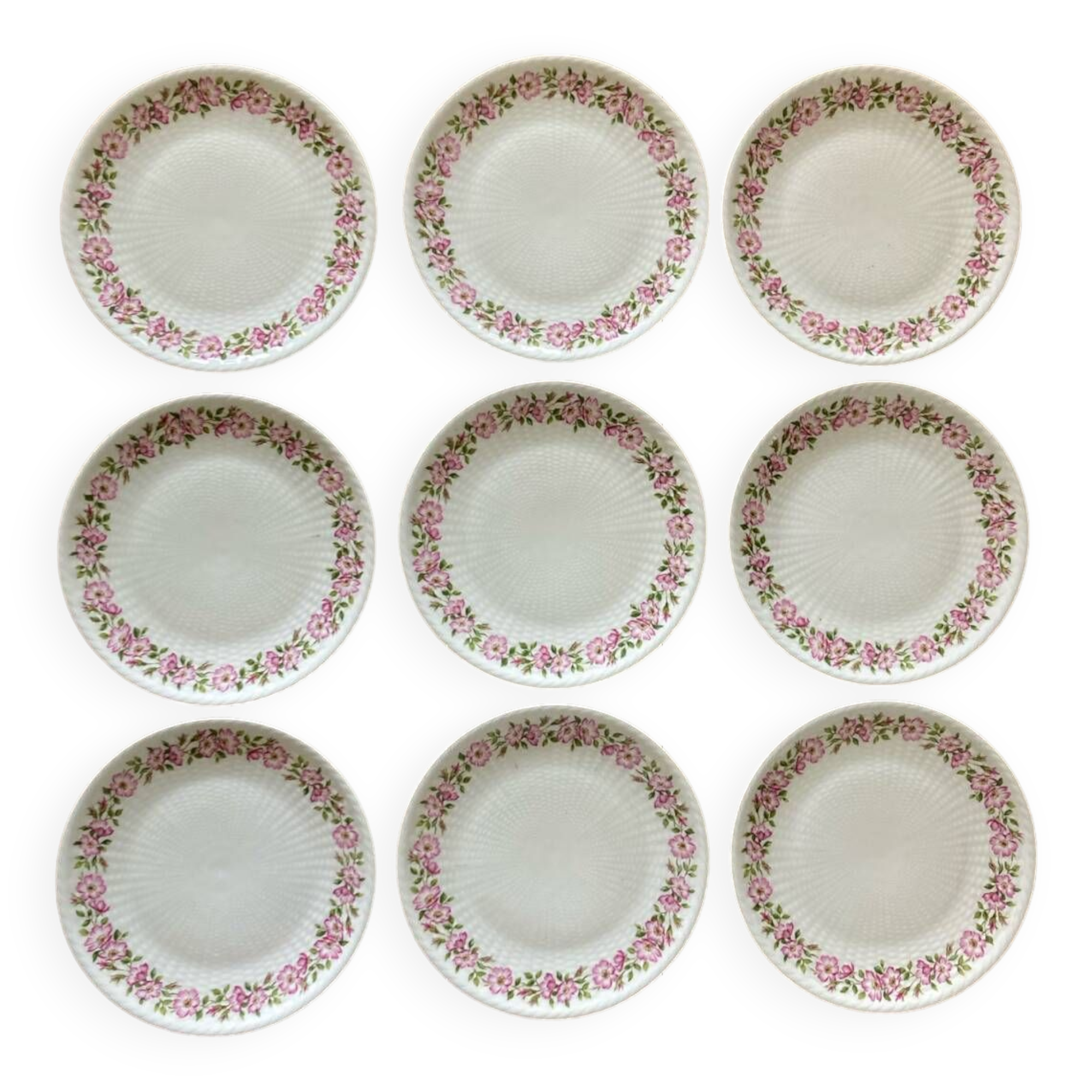 Charles Field Haviland Rosehip Dessert Plates