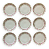 Assiettes à dessert Charles Field Haviland Fleurs d’églantiers