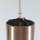 Vintage opal glass suspension in futuristic style, mid-century.