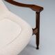 Pair of “Tiki” lounge chairs in teak and bouclé Busnelli Italy 1960