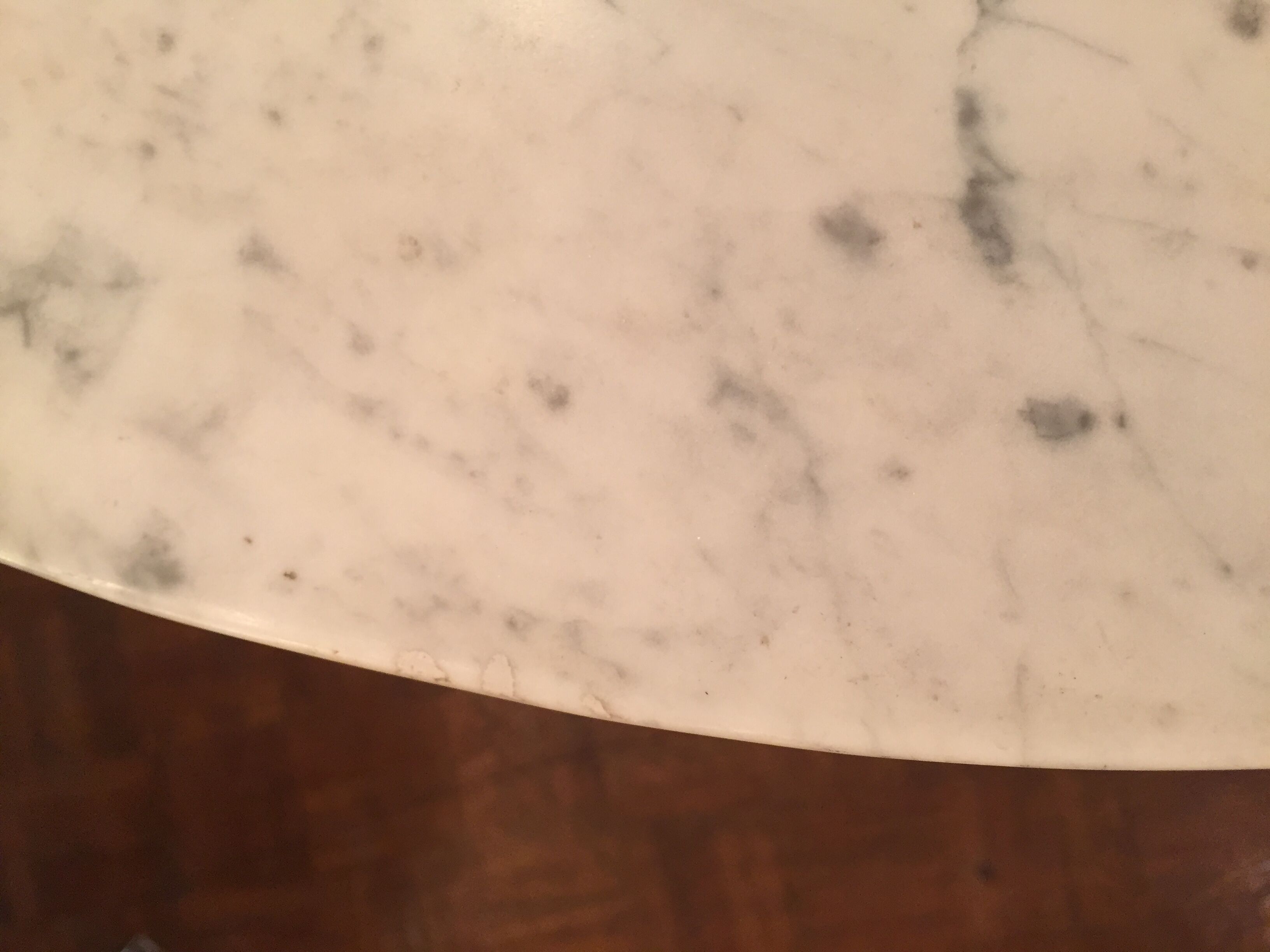 Table marble year 50 chrome foot