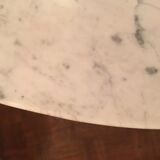 Table marble year 50 chrome foot