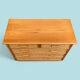 Commode vintage en rotin et osier tressé  1970