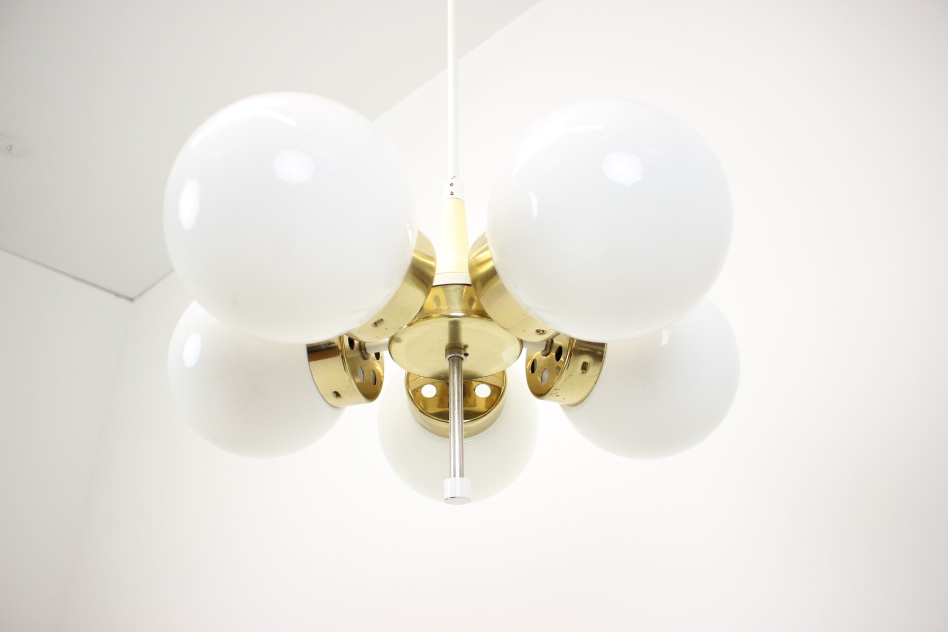 Space Age Chandelier Sputnik by Elektroinstala Decin, 1970s