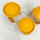 Set of 3 yellow Marema nesting tables by Gianfranco Frattini for Cassina, 1960