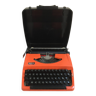 Brother 210 orange typewriter from the 70s