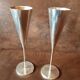 Set of vintage metal flutes