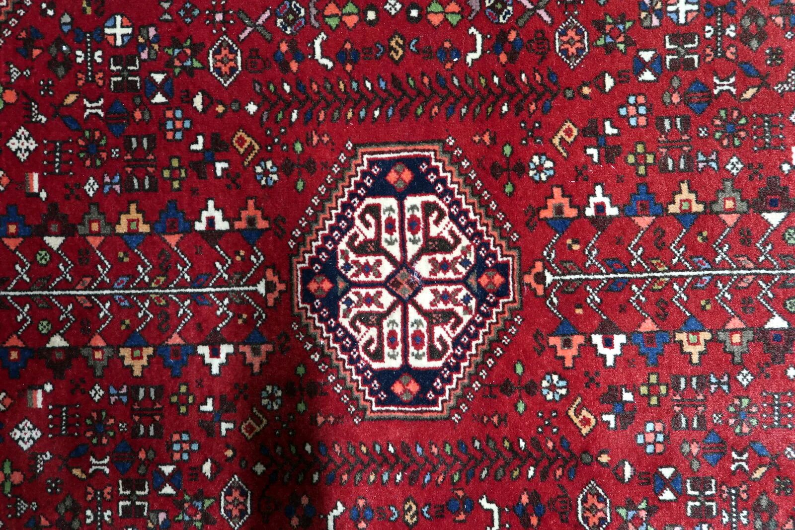 Antique Persian Qashqai rug 106cm x 152cm 1920s - 1C1242