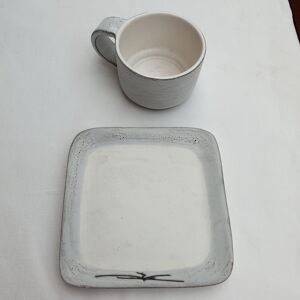 Tasse ceramique henri cimal Vallauris vintage années 1950's