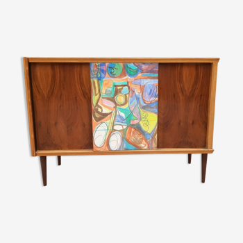 Atypical vintage teak furniture from the 1960s