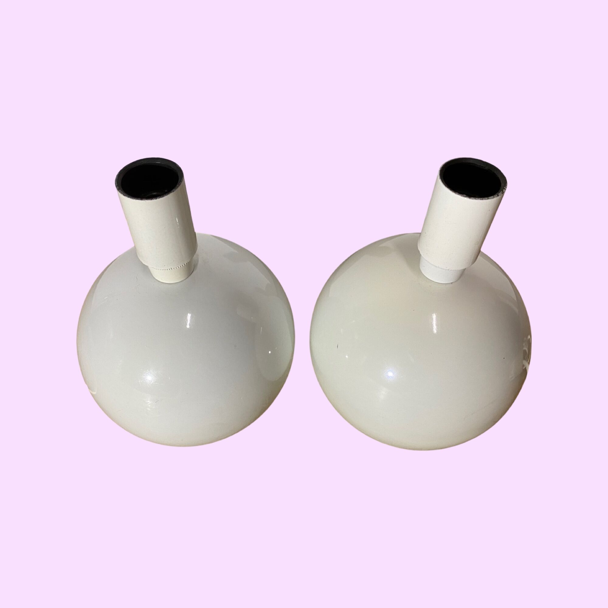 Set of 2 retro danish table lights | danalux danish vintage deisgn | late mid century designer light