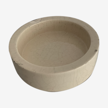 Beige ceramic trinket bowl