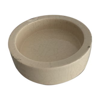Beige ceramic trinket bowl