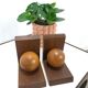 Vintage oude houten boekensteun
