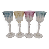 Verres à liqueur colorées