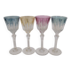 Verres à liqueur colorées