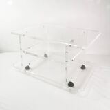 Plexiglass audio-TV cabinet, Italy, 1970s.