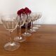 Set of 6 engraved wine glasses