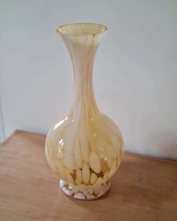 Large blown Clichy glass vase