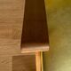 Armchair 1960 french work seat yellow compass feet